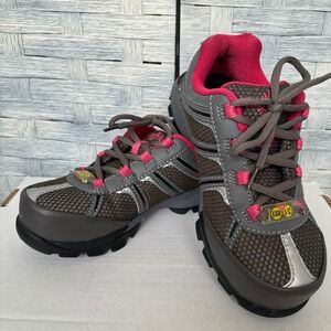 Nautilus Sz 5M Safety shoes ESD Work Shoes Steel Toe Pink Gray
